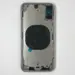Back Cover for Apple iPhone XS Silver