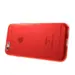 Glossy Surface TPU Gel Case til iPhone 6/6S - Transparent Rød