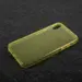 TPU Soft Back Cover for iPhone X Transparent Yellow