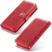 Retro Burlap Flip Cover til iPhone 6/7/8 Plus Rød