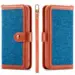 Retro Burlap Flip Case for iPhone 6/6S/7/8 Plus Blue