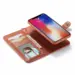 Retro Burlap Flip Case for iPhone 6/6S/7/8 Plus Brown