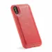 Retro Burlap Flip Cover til iPhone XR Rød