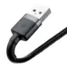 Baseus Cafule Nylon USB - Lightning Kabel 2m Sort/Grå