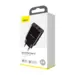 Baseus Wall Charger 2x USB 10,5W Black (Blister )