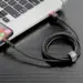 Baseus Cafule Nylon USB - Lightning Kabel 2m Sort/Rød
