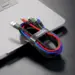 Baseus Lightning / 2x USB Type C / micro USB Nylon Kabel 1.2m