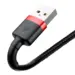 Baseus Cafule Nylon USB - Lightning Kabel 3m Sort/Rød