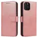 Magnet Case elegant bookcase type case with kickstand for Apple iPhone 11 Pink