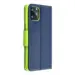 Fancy Book Case for iPhone 13 Mini Navy / Lime