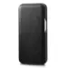 iCarer Curved Edge Genuine Leather Flip Case for iPhone 13 Pro Black