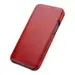 iCarer Curved Edge Genuine Leather Flip Case for iPhone 12 Mini Red