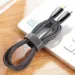 Dux Ducis USB K-IV LED Cable USB Type C to iPhone Lightning 18W 120cm Black