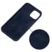 Silikone Soft Cover til iPhone 12/12 Pro Mørkeblå