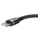 Baseus Cafule Nylon USB - Lightning Kabel 0.5m Sort/Grå