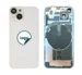 iPhone 14 bagglas med kameralinse + metalplade + Trådløs oplader flex + Magsafe magnet + Flashlight flex - OEM (Diagnosticerbart) (Starlight)