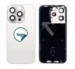 iPhone 15 Pro bagglas med kameralinse+metalplade+Trådløs oplader flex+Magsafe magnet+Flashlight flex - OEM (Diagnosticerbart) (White Titanium)