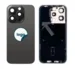 iPhone 15 Pro bagglas med kameralinse+metalplade+Trådløs oplader flex+Magsafe magnet+Flashlight flex - OEM (Diagnosticerbart) (Black Titanium)