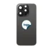 iPhone 15 Pro bagglas med kameralinse+metalplade+Trådløs oplader flex+Magsafe magnet+Flashlight flex - OEM (Diagnosticerbart) (Black Titanium)