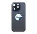 iPhone 15 Pro bagglas med kameralinse+metalplade+Trådløs oplader flex+Magsafe magnet+Flashlight flex - OEM (Diagnosticerbart) (Blue Titanium)