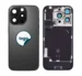 iPhone 16 Pro bagglas med kameralinse+metalplade+Trådløs oplader flex+Magsafe magnet+Flashlight flex - OEM (Diagnosticerbart) (Black Titanium)
