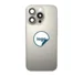 iPhone 16 Pro Max bagglas med kameralinse+metalplade+Trådløs oplader flex+Magsafe magnet+Flashlight flex- OEM (Diagnosticerbart) (Natural Titanium)