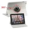 360 Degree Rotating Leather Case for iPad 2/3/4 - White
