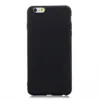 TPU Soft Back Cover til iPhone 6 Plus/6S Plus Sort