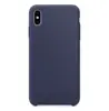 Hard Silicone Case for iPhone X Dark Blue