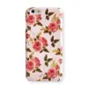 Flower Hard Case with Roses for iPhone XR Pink