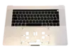 MacBook Pro 15'' A1707 Keyboard w/frame Nordic Layout Sølv (uden touch bar monteret)