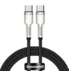 Baseus Cafule Series USB Type C - USB Typ C (100W) Kabel 1m Sort /Sølv