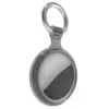 Keychain Case for Apple AirTag Transparent Grey