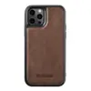 iCarer Case in Natural Leather for iPhone 12 Pro Max Brown