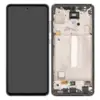 Samsung Galaxy A52 4G (A525) / A52 5G (A526) OLED Skærm med ramme (Awesome Black) (Original)