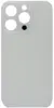 Back Glass for iPhone 14 Pro Max in Silver without Logo (Big Hole)