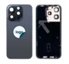 iPhone 15 Pro bakglas med kameralinser + metallplatta + Trådlös laddare flex + MagSafe-magnet + Blixtljus flex – OEM (Diagnosticerbart) (Blue Titanium)