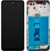 Motorola Moto G22 skærm med ramme - original (sort)