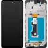 Motorola Moto E32 skærm med ramme - original (sort)