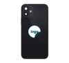 Back Housing incl. Charging Port and Small Parts for iPhone 12 - Pull A (Black)