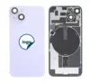 iPhone 14 Plus bagglas med kameralinse + metalplade + Trådløs oplader flex + Magsafe magnet + Flashlight flex - Pull A (lilla)