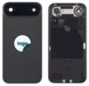 iPhone 17 Air bagglas med kameralinse + metalplade + Trådløs oplader flex + Magsafe magnet + Flashlight flex - Pull A(Space Black)